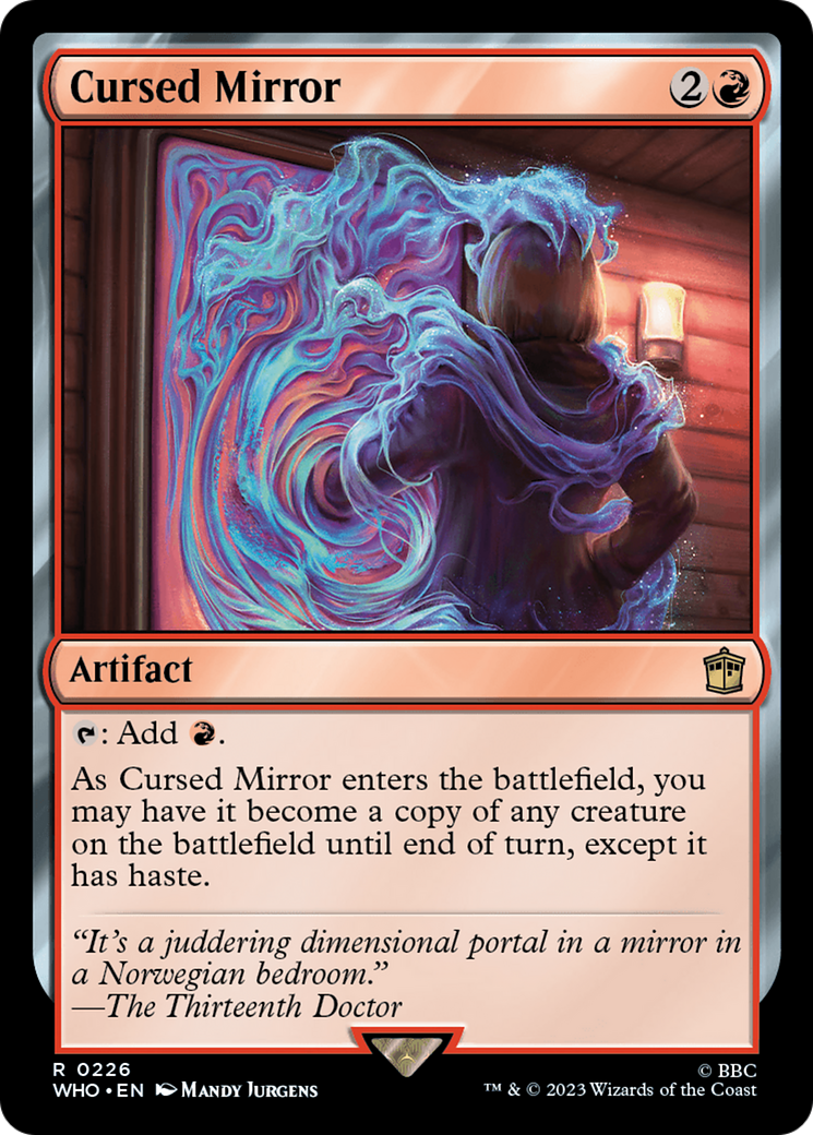 Cursed Mirror (WHO-226) - Doctor Who - Premium MTG Single from Wizards of the Coast - Just $0.16! Shop now at Game Crave Tournament Store