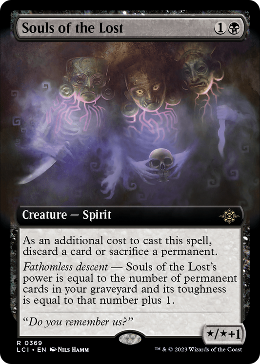 Souls of the Lost (LCI-369) - The Lost Caverns of Ixalan: (Extended Art) - Premium MTG Single from Wizards of the Coast - Just $0.08! Shop now at Game Crave Tournament Store