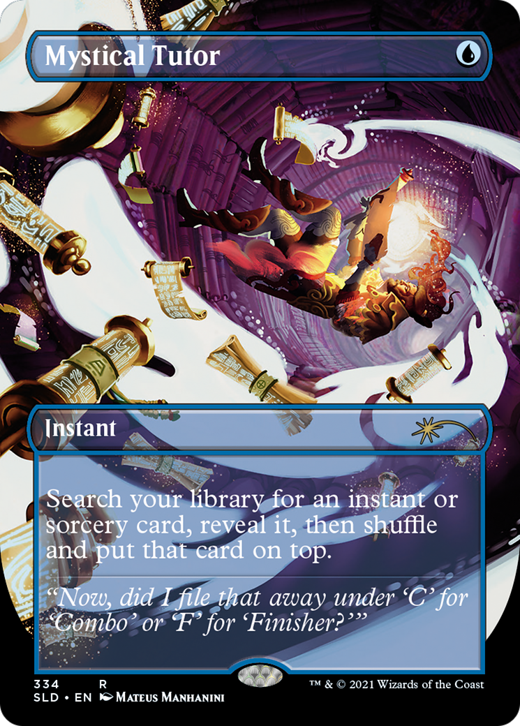 Mystical Tutor (SLD-334) - Secret Lair Drop (Borderless) - Premium MTG Single from Wizards of the Coast - Just $6.73! Shop now at Game Crave Tournament Store