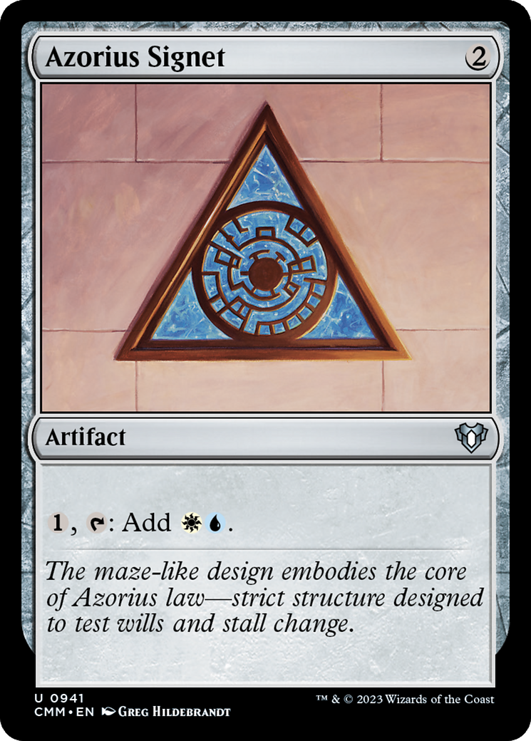 Azorius Signet (CMM-941) - Commander Masters - Premium MTG Single from Wizards of the Coast - Just $0.08! Shop now at Game Crave Tournament Store