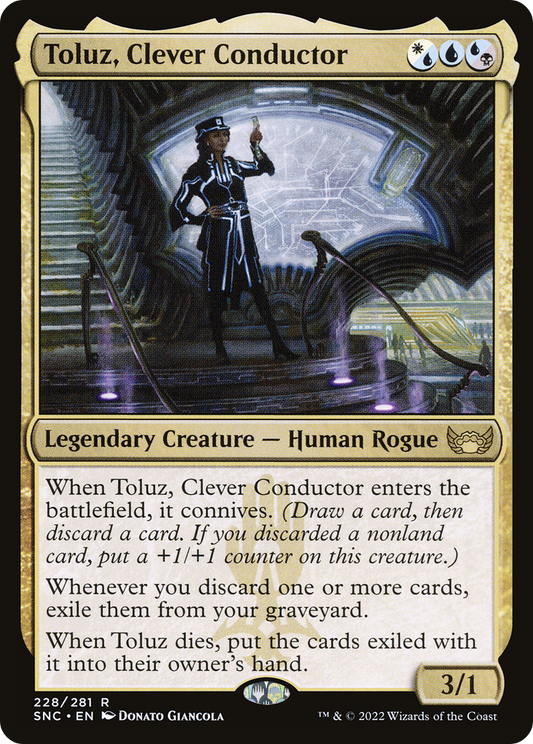 Toluz, Clever Conductor (SNC-228) - Streets of New Capenna Foil - Premium MTG Single from Wizards of the Coast - Just $0.08! Shop now at Game Crave Tournament Store
