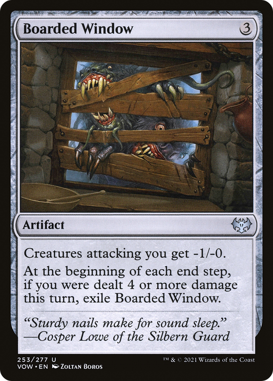 Boarded Window (VOW-253) - Innistrad: Crimson Vow Foil - Premium MTG Single from Wizards of the Coast - Just $0.08! Shop now at Game Crave Tournament Store