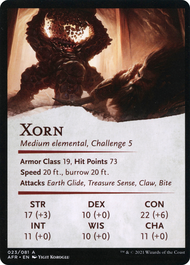 Xorn // Xorn (AAFR-023) - Adventures in the Forgotten Realms Art Series (Borderless) - Premium MTG Single from Wizards of the Coast - Just $0! Shop now at Game Crave Tournament Store