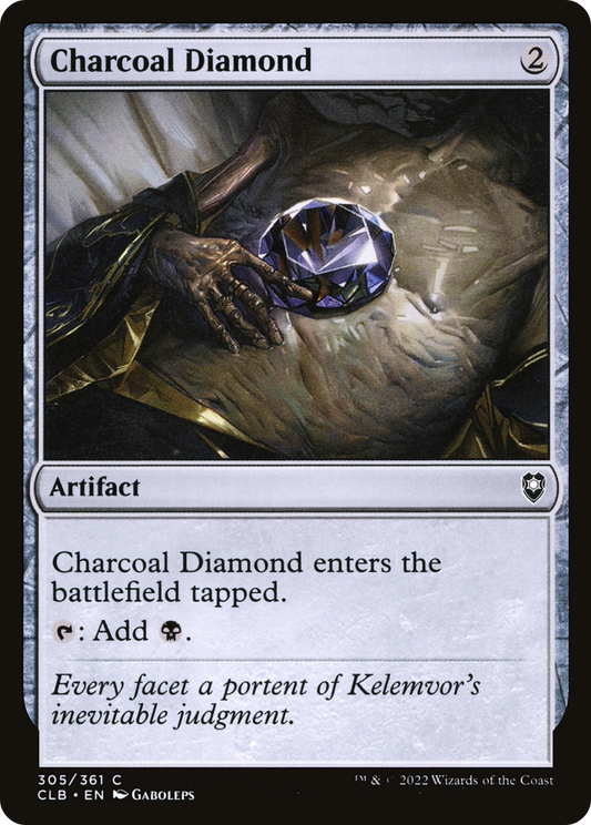 Charcoal Diamond (CLB-305) - Commander Legends: Battle for Baldur's Gate Foil - Premium MTG Single from Wizards of the Coast - Just $0.29! Shop now at Game Crave Tournament Store