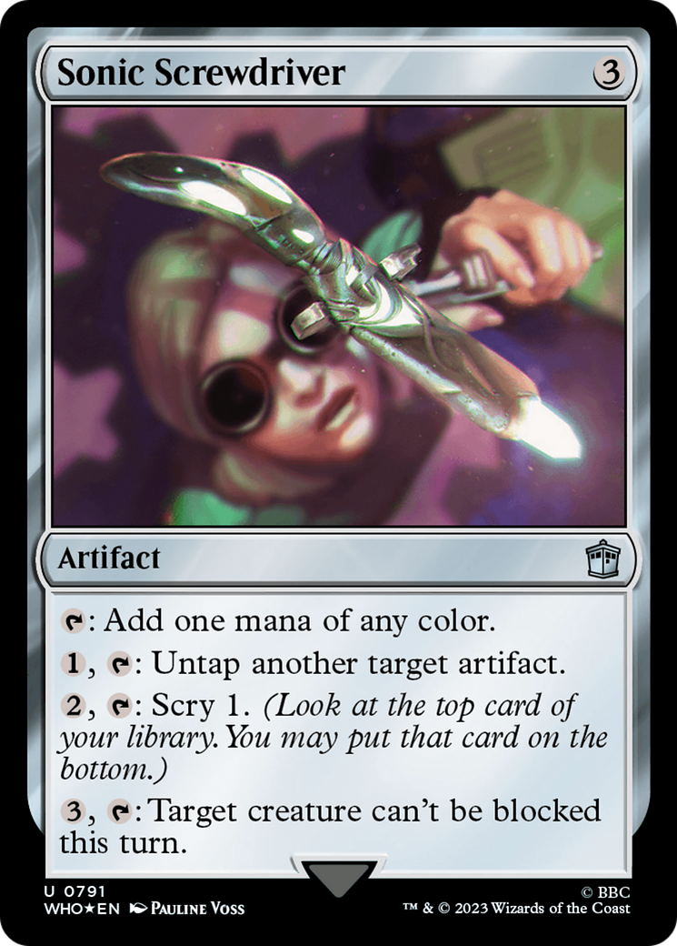 Sonic Screwdriver (WHO-791) - Doctor Who Foil - Premium MTG Single from Wizards of the Coast - Just $1.90! Shop now at Game Crave Tournament Store
