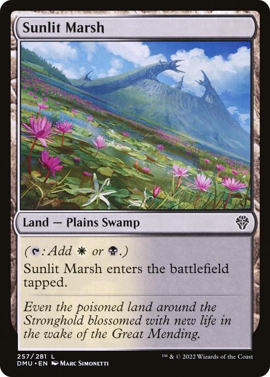 Sunlit Marsh (DMU-257) - Dominaria United - Premium MTG Single from Wizards of the Coast - Just $0.37! Shop now at Game Crave Tournament Store