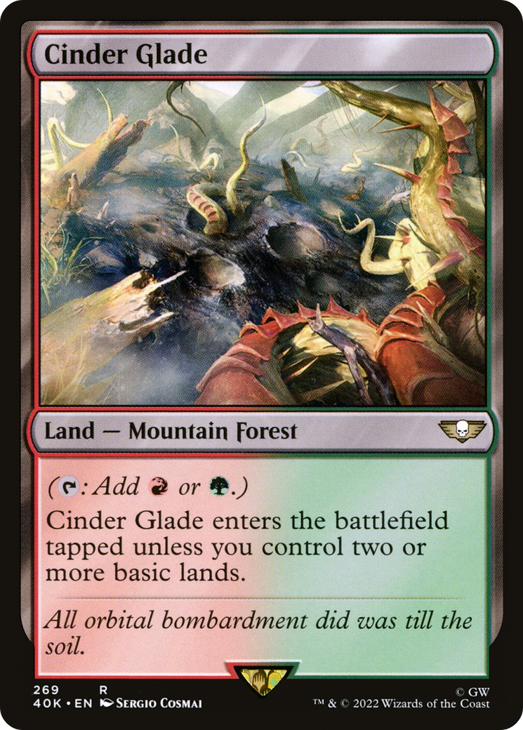 Cinder Glade (40K-269) - Warhammer 40,000 Commander - Premium MTG Single from Wizards of the Coast - Just $0.08! Shop now at Game Crave Tournament Store