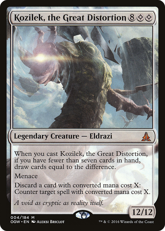 Kozilek, the Great Distortion (OGW-004) - Oath of the Gatewatch - Premium MTG Single from Wizards of the Coast - Just $1.02! Shop now at Game Crave Tournament Store