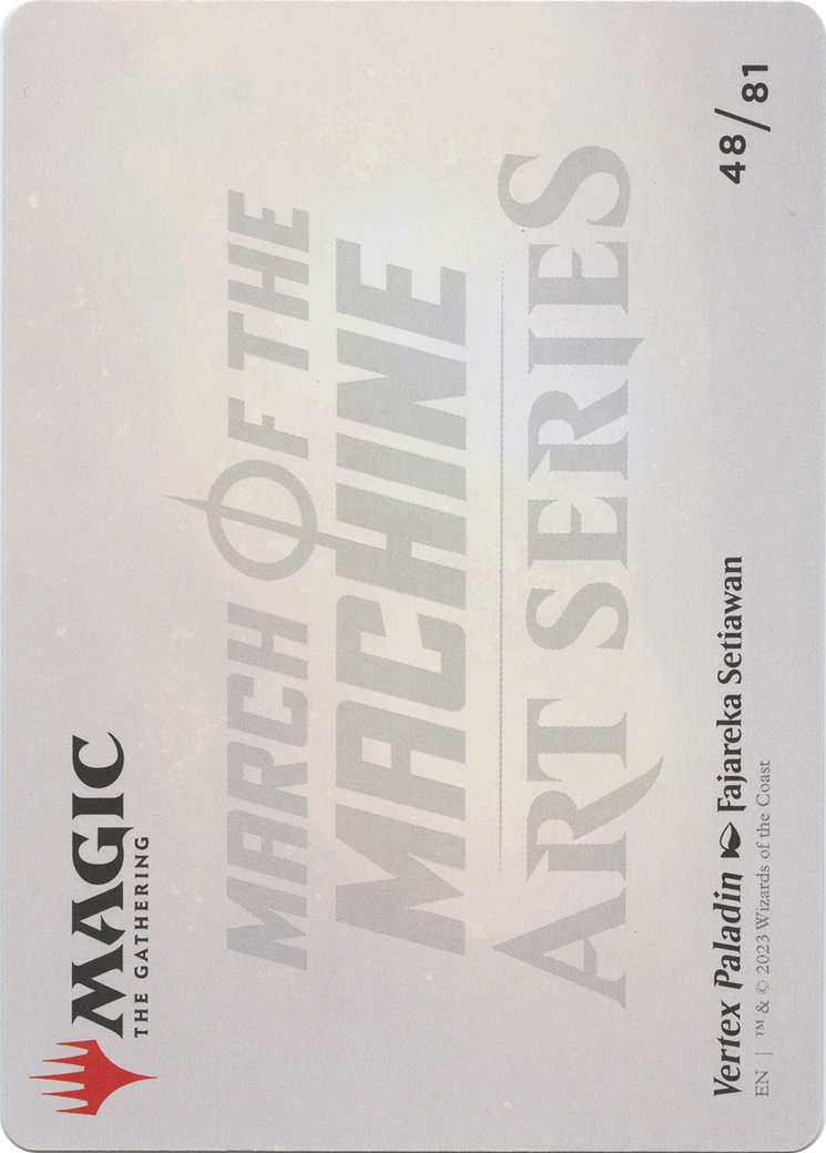 Vertex Paladin // Vertex Paladin (AMOM-048) - March of the Machine Art Series (Borderless) - Premium MTG Single from Wizards of the Coast - Just $0! Shop now at Game Crave Tournament Store