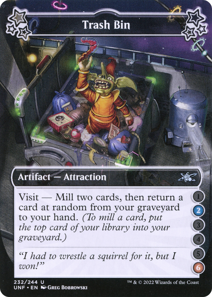 Trash Bin (UNF-232A) - Unfinity - Premium MTG Single from Wizards of the Coast - Just $0.08! Shop now at Game Crave Tournament Store