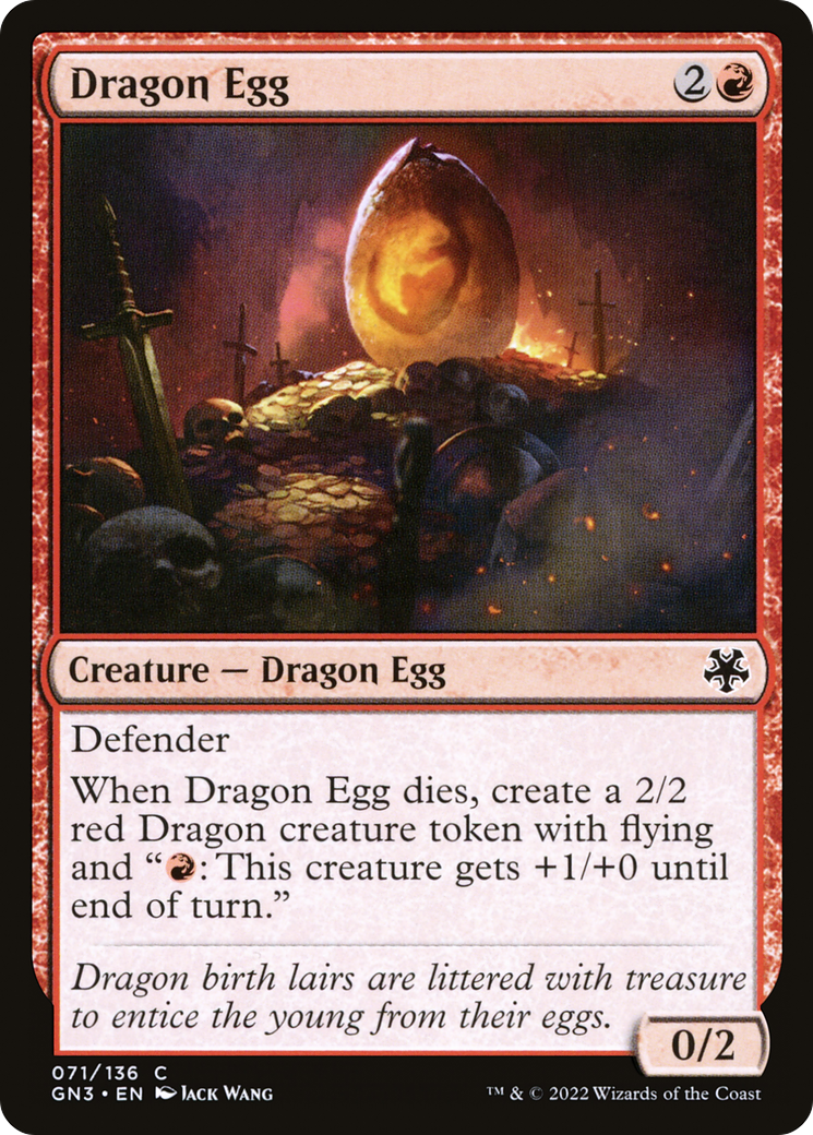 Dragon Egg (GN3-071) - Game Night: Free-for-All - Premium MTG Single from Wizards of the Coast - Just $0.08! Shop now at Game Crave Tournament Store
