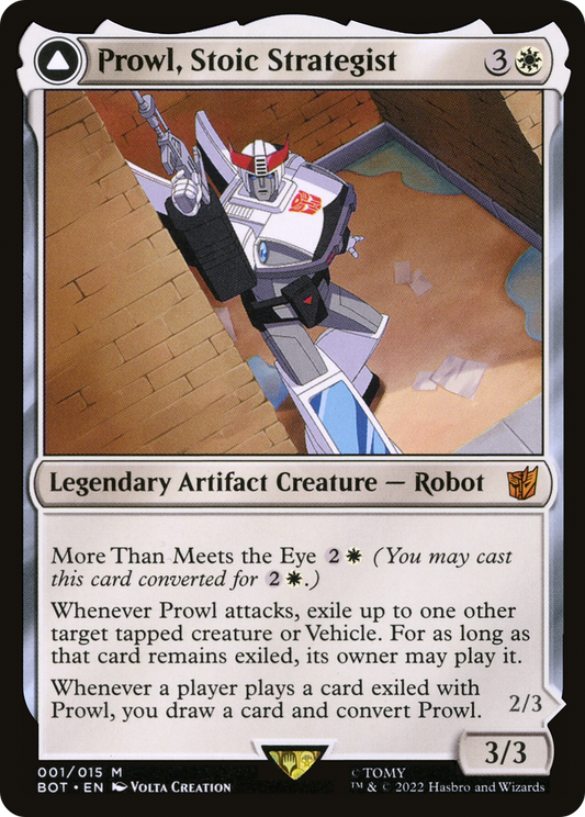 Prowl, Stoic Strategist // Prowl, Pursuit Vehicle (BOT-001) - Transformers: (convertdfc) - Premium MTG Single from Wizards of the Coast - Just $0.27! Shop now at Game Crave Tournament Store