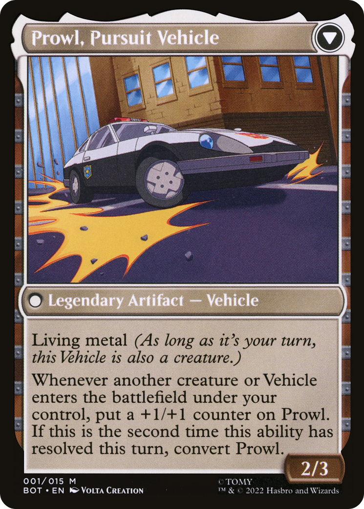 Prowl, Stoic Strategist // Prowl, Pursuit Vehicle (BOT-001) - Transformers: (convertdfc) Foil - Premium MTG Single from Wizards of the Coast - Just $0.35! Shop now at Game Crave Tournament Store