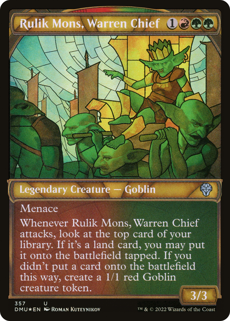 Rulik Mons, Warren Chief (DMU-357) - Dominaria United: (Showcase) Foil - Premium MTG Single from Wizards of the Coast - Just $0.08! Shop now at Game Crave Tournament Store