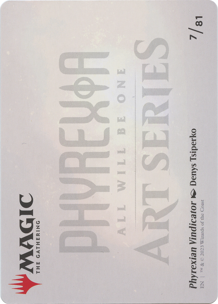 Phyrexian Vindicator // Phyrexian Vindicator (AONE-007) - Phyrexia: All Will Be One Art Series (Borderless) Foil - Premium MTG Single from Wizards of the Coast - Just $0! Shop now at Game Crave Tournament Store