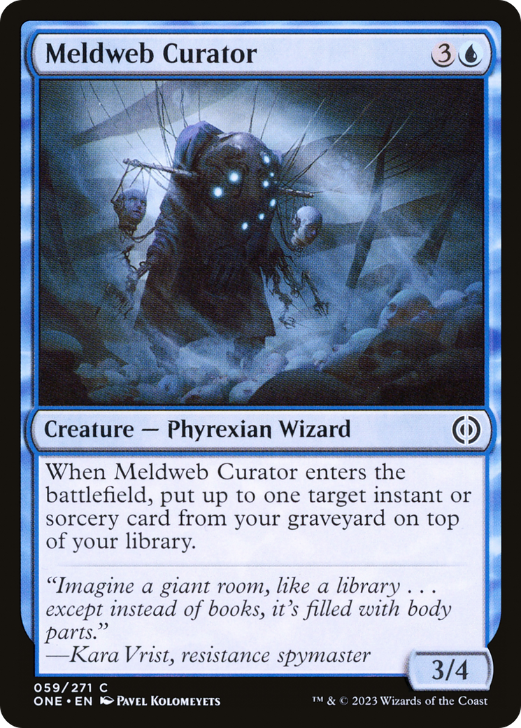 Meldweb Curator (ONE-059) - Phyrexia: All Will Be One - Premium MTG Single from Wizards of the Coast - Just $0.08! Shop now at Game Crave Tournament Store