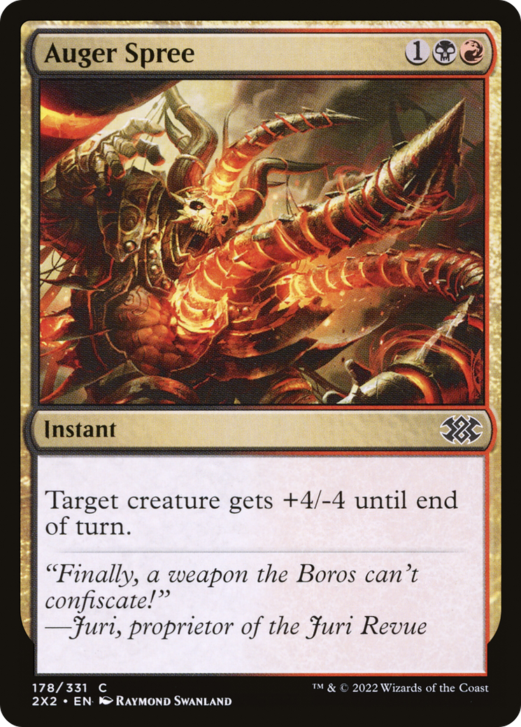 Auger Spree (2X2-178) - Double Masters 2022 Foil - Premium MTG Single from Wizards of the Coast - Just $0.25! Shop now at Game Crave Tournament Store