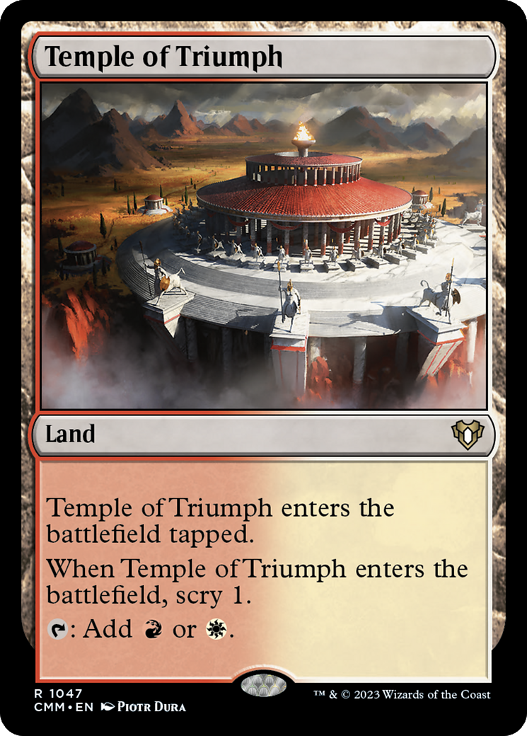 Temple of Triumph (CMM-1047) - Commander Masters - Premium MTG Single from Wizards of the Coast - Just $0.25! Shop now at Game Crave Tournament Store