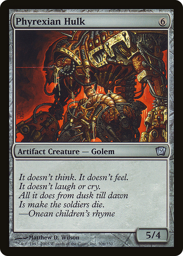 Phyrexian Hulk (9ED-306★) - Ninth Edition Foil - Premium MTG Single from Wizards of the Coast - Just $0.11! Shop now at Game Crave Tournament Store