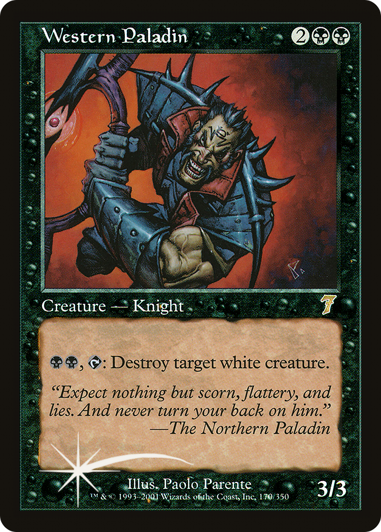 Western Paladin (7ED-170★) - Seventh Edition Foil - Premium MTG Single from Wizards of the Coast - Just $4.32! Shop now at Game Crave Tournament Store