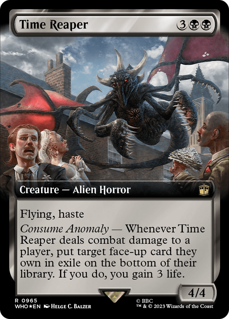 Time Reaper (WHO-965) - Doctor Who: (Extended Art) Foil - Premium MTG Single from Wizards of the Coast - Just $0.10! Shop now at Game Crave Tournament Store