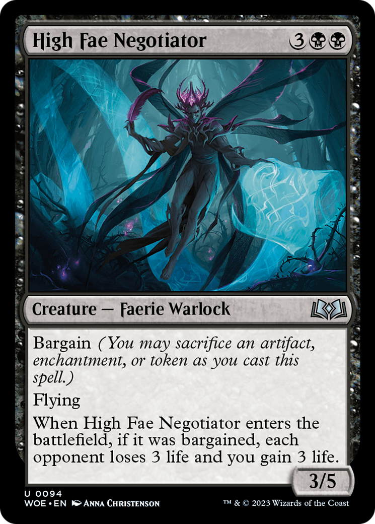 High Fae Negotiator (WOE-094) - Wilds of Eldraine - Premium MTG Single from Wizards of the Coast - Just $0.08! Shop now at Game Crave Tournament Store
