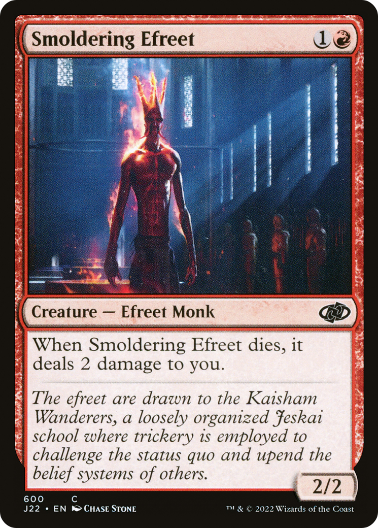 Smoldering Efreet (J22-600) - Jumpstart 2022 - Premium MTG Single from Wizards of the Coast - Just $0.08! Shop now at Game Crave Tournament Store