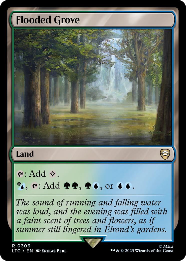 Flooded Grove (LTC-309) - Tales of Middle-earth Commander - Premium MTG Single from Wizards of the Coast - Just $0.08! Shop now at Game Crave Tournament Store