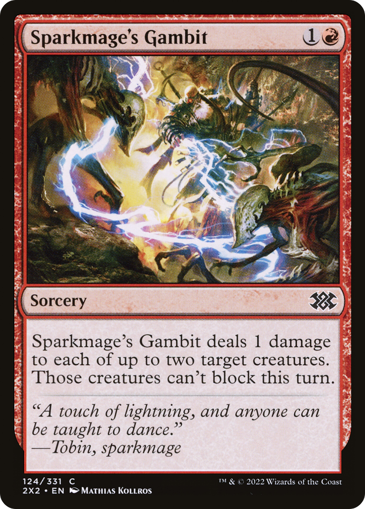 Sparkmage's Gambit (2X2-124) - Double Masters 2022 - Premium MTG Single from Wizards of the Coast - Just $0.08! Shop now at Game Crave Tournament Store