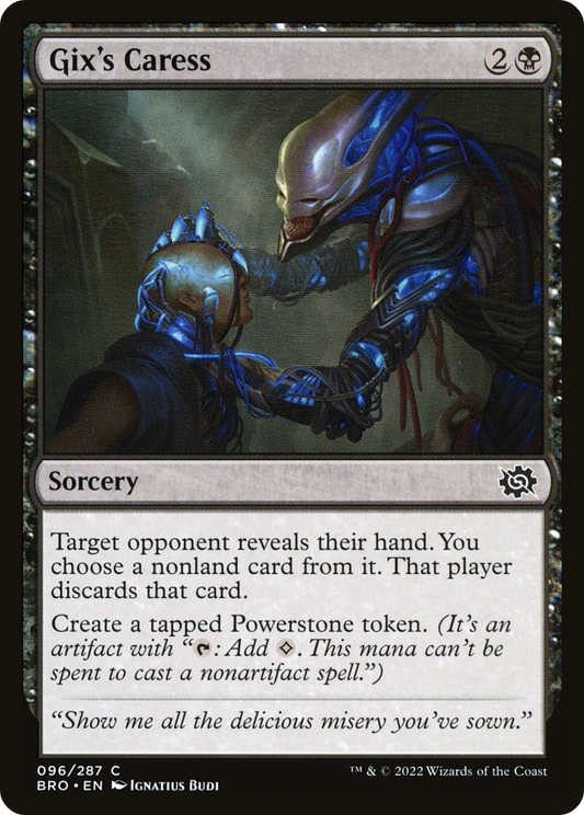 Gix's Caress (BRO-096) - The Brothers' War Foil - Premium MTG Single from Wizards of the Coast - Just $0.08! Shop now at Game Crave Tournament Store