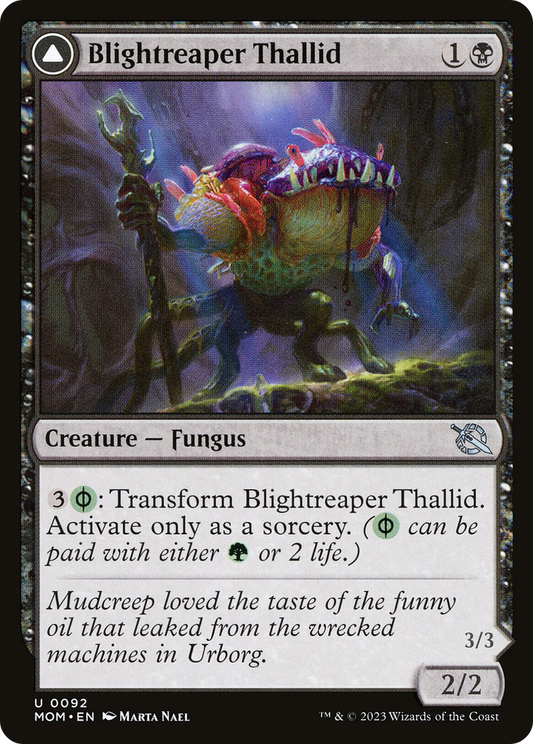 Blightreaper Thallid // Blightsower Thallid (MOM-092) - March of the Machine - Premium MTG Single from Wizards of the Coast - Just $0.25! Shop now at Game Crave Tournament Store
