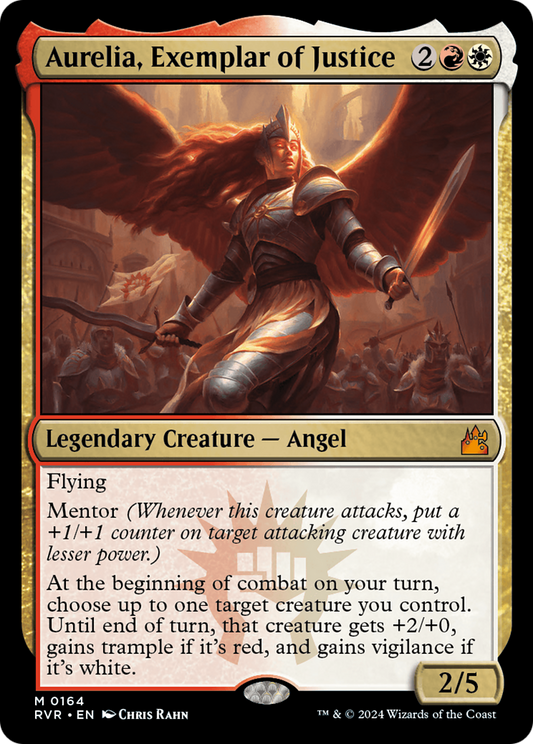 Aurelia, Exemplar of Justice (RVR-164) - Ravnica Remastered - Premium MTG Single from Wizards of the Coast - Just $0.40! Shop now at Game Crave Tournament Store