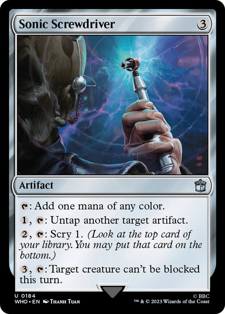 Sonic Screwdriver (WHO-184) - Doctor Who - Premium MTG Single from Wizards of the Coast - Just $0.14! Shop now at Game Crave Tournament Store