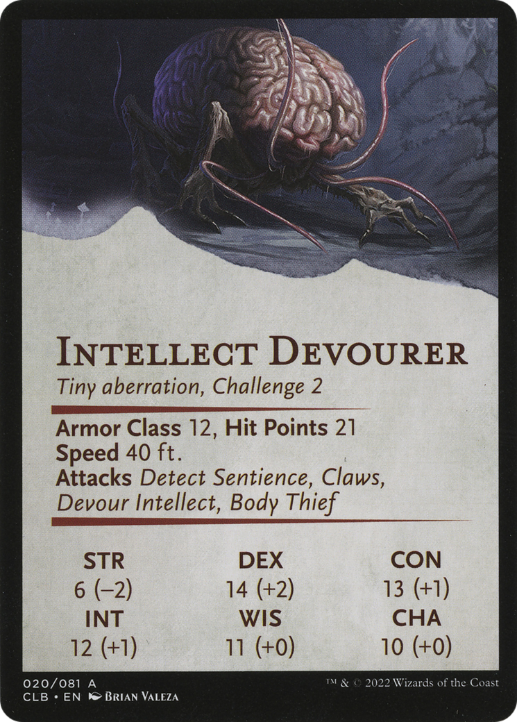 Intellect Devourer // Intellect Devourer (ACLB-020) - Battle for Baldur's Gate Art Series (Borderless) - Premium MTG Single from Wizards of the Coast - Just $0! Shop now at Game Crave Tournament Store