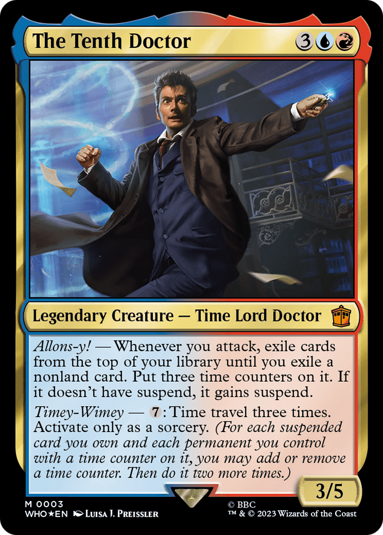 The Tenth Doctor (WHO-003) - Doctor Who Foil - Premium MTG Single from Wizards of the Coast - Just $0.08! Shop now at Game Crave Tournament Store