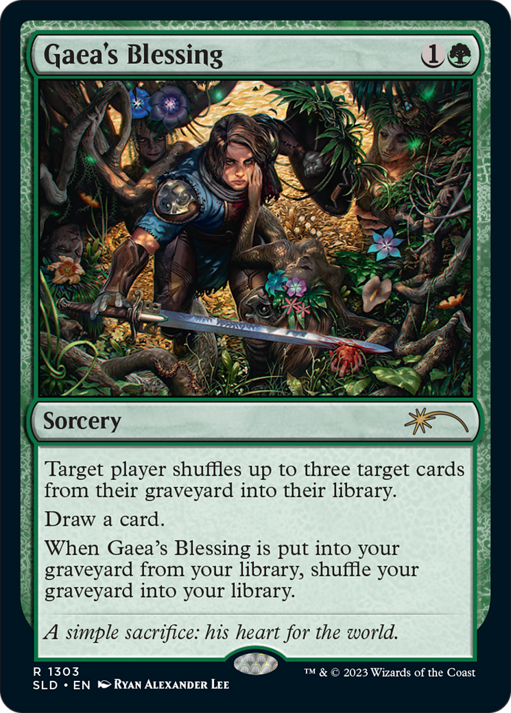 Gaea's Blessing (SLD-1303) - Secret Lair Drop Foil - Premium MTG Single from Wizards of the Coast - Just $4.65! Shop now at Game Crave Tournament Store