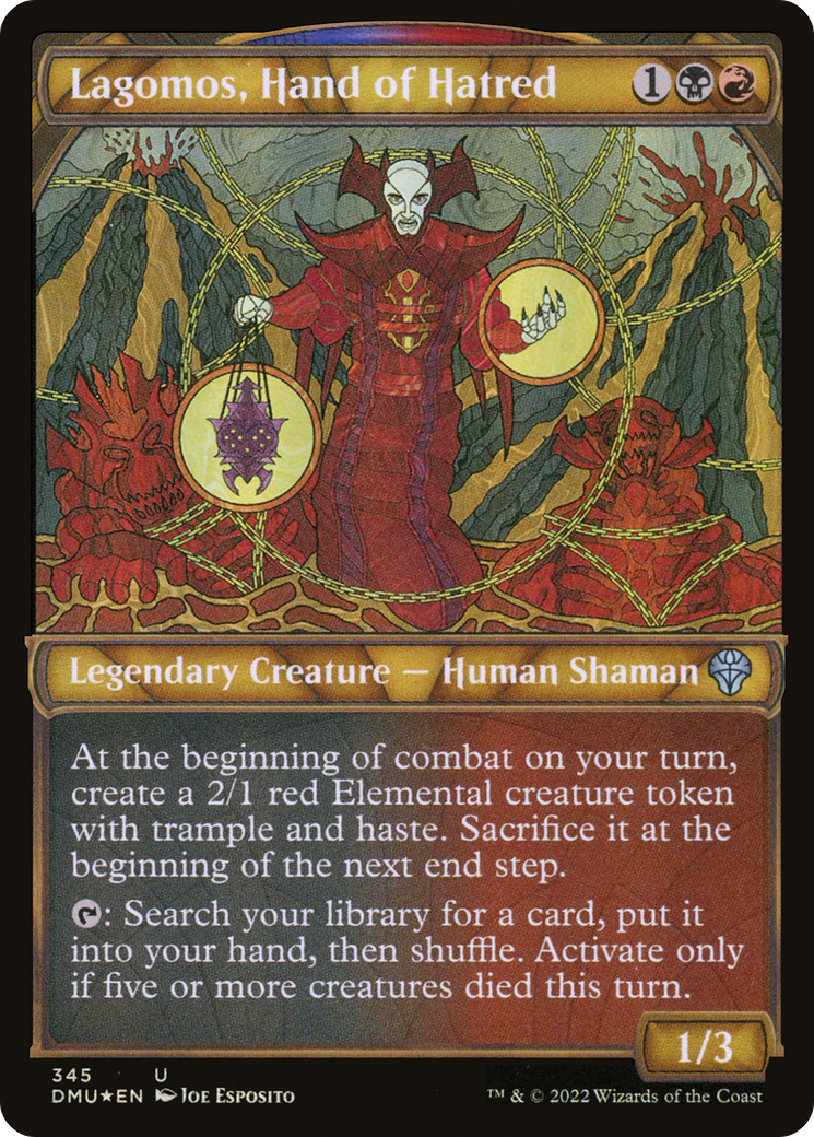 Lagomos, Hand of Hatred (DMU-345) - Dominaria United: (Showcase) Foil - Premium MTG Single from Wizards of the Coast - Just $0.10! Shop now at Game Crave Tournament Store