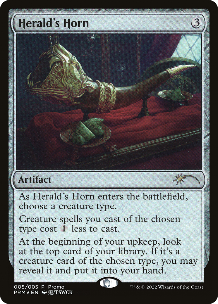 Herald's Horn (PL22-005) - Year of the Tiger 2022 Foil - Premium MTG Single from Wizards of the Coast - Just $7.26! Shop now at Game Crave Tournament Store