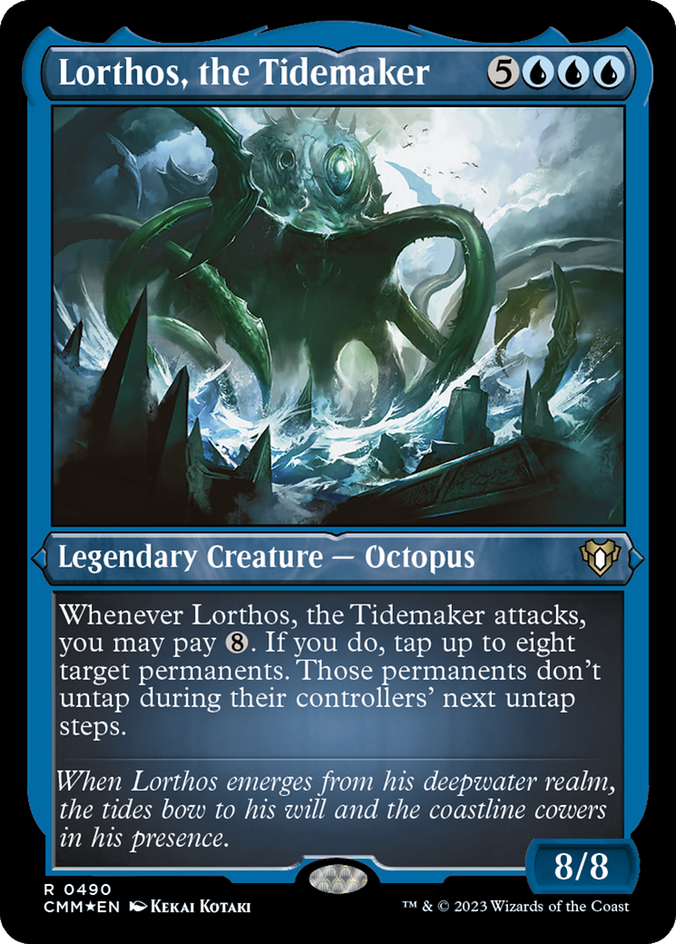 Lorthos, the Tidemaker (CMM-490) - Commander Masters Etched Foil - Premium MTG Single from Wizards of the Coast - Just $1.11! Shop now at Game Crave Tournament Store