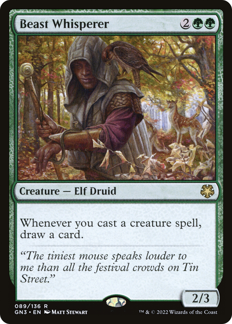 Beast Whisperer (GN3-089) - Game Night: Free-for-All - Premium MTG Single from Wizards of the Coast - Just $1.14! Shop now at Game Crave Tournament Store
