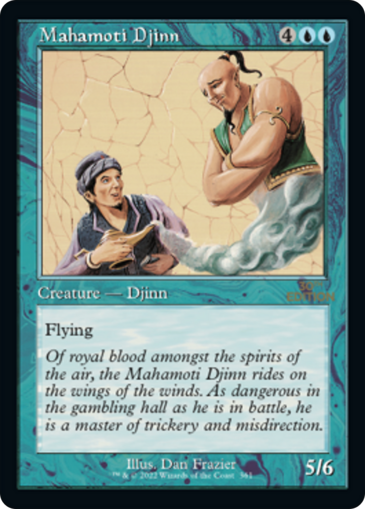 Mahamoti Djinn (30A-361) - 30th Anniversary Edition - Premium MTG Single from Wizards of the Coast - Just $47.88! Shop now at Game Crave Tournament Store