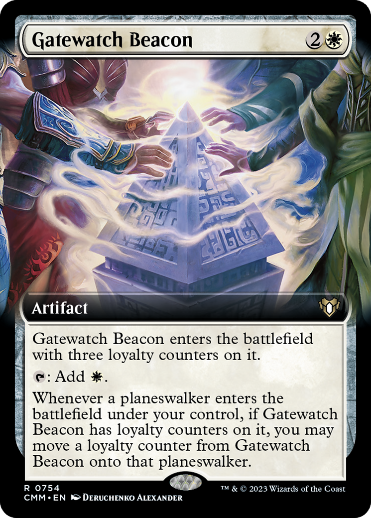 Gatewatch Beacon (CMM-754) - Commander Masters: (Extended Art) - Premium MTG Single from Wizards of the Coast - Just $0.08! Shop now at Game Crave Tournament Store