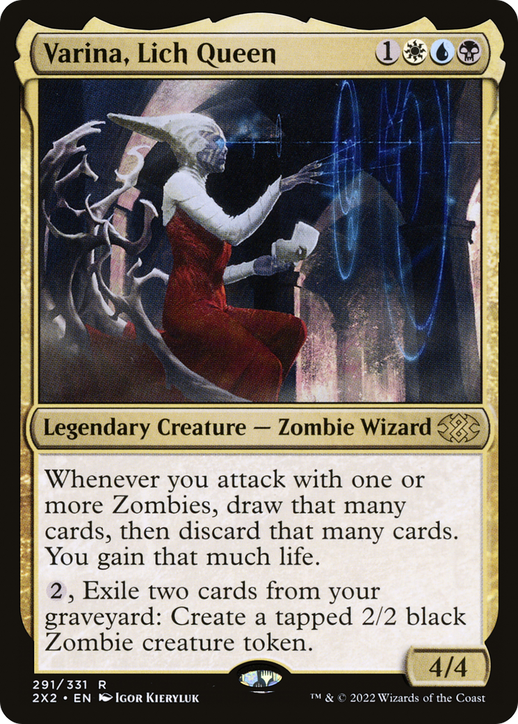 Varina, Lich Queen (2X2-291) - Double Masters 2022 Foil - Premium MTG Single from Wizards of the Coast - Just $11.10! Shop now at Game Crave Tournament Store