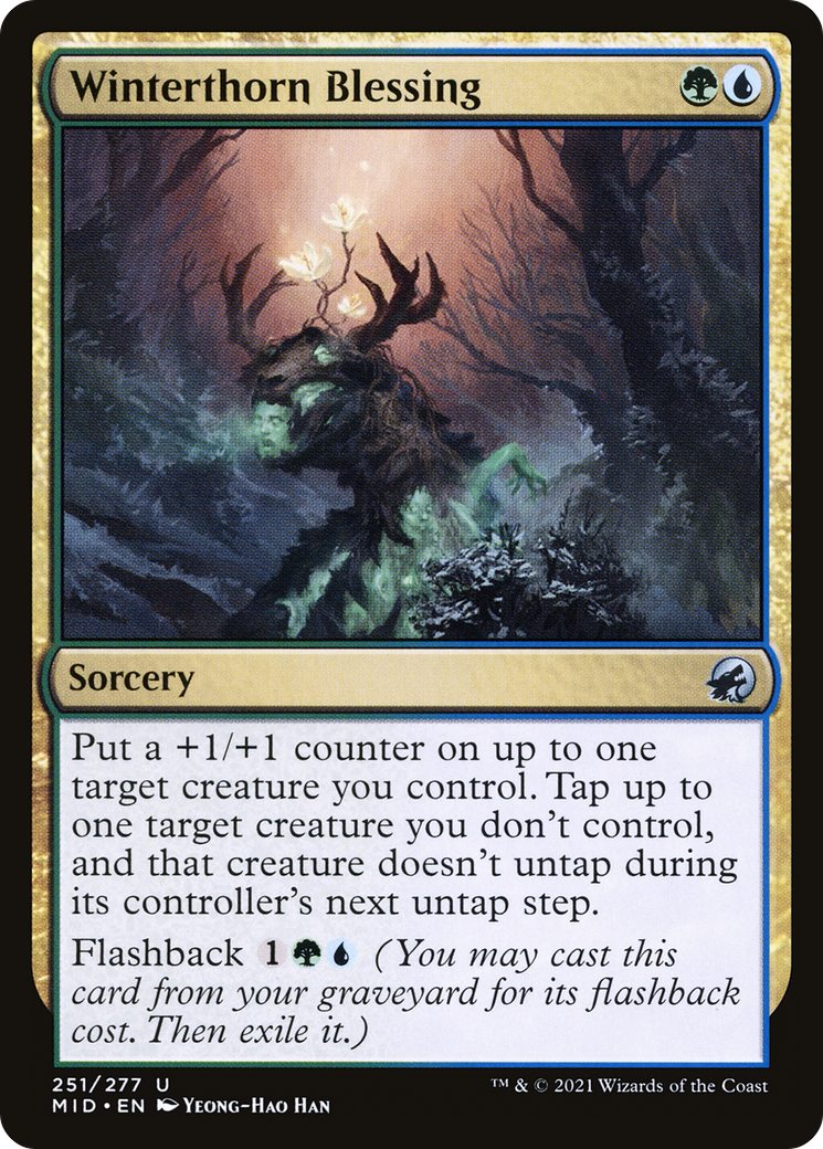 Winterthorn Blessing (MID-251) - Innistrad: Midnight Hunt Foil - Premium MTG Single from Wizards of the Coast - Just $0.08! Shop now at Game Crave Tournament Store