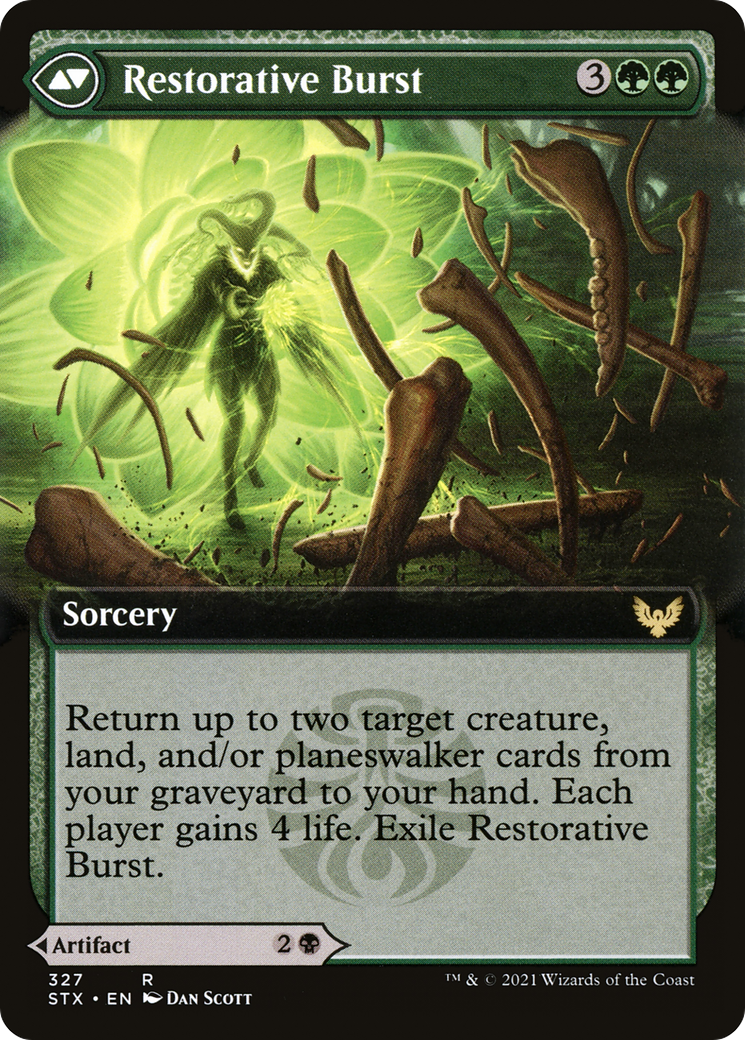 Pestilent Cauldron // Restorative Burst (STX-327) - Strixhaven: School of Mages: (Extended Art) Foil - Premium MTG Single from Wizards of the Coast - Just $0.08! Shop now at Game Crave Tournament Store