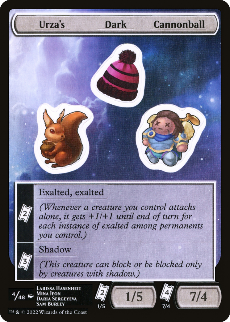 Urza's Dark Cannonball (SUNF-004) - Unfinity Sticker Sheets - Premium MTG Single from Wizards of the Coast - Just $0.25! Shop now at Game Crave Tournament Store