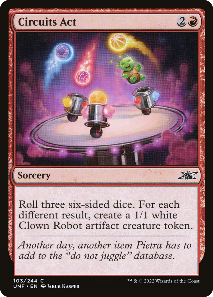 Circuits Act (UNF-103) - Unfinity - Premium MTG Single from Wizards of the Coast - Just $0.25! Shop now at Game Crave Tournament Store