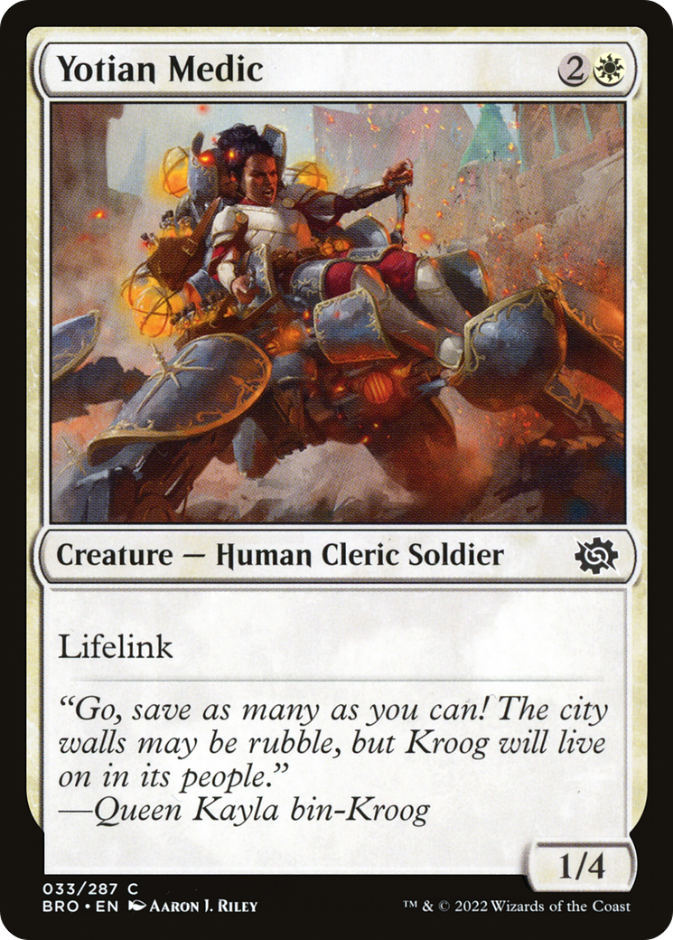 Yotian Medic (BRO-033) - The Brothers' War - Premium MTG Single from Wizards of the Coast - Just $0.08! Shop now at Game Crave Tournament Store