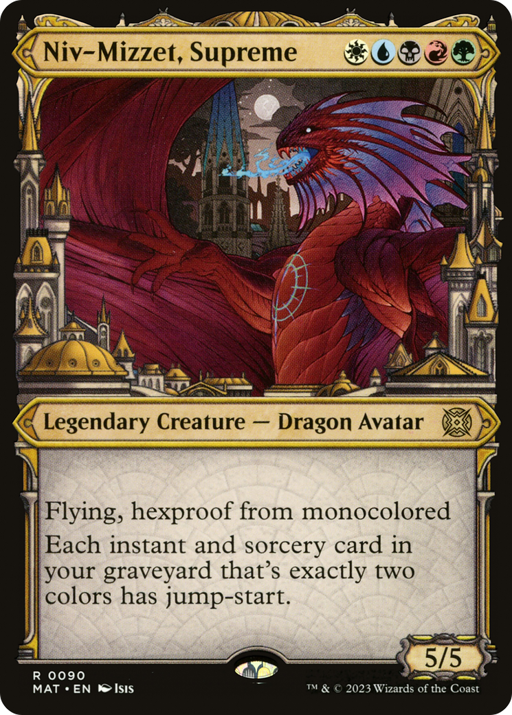 Niv-Mizzet, Supreme (MAT-090) - March of the Machine: The Aftermath: (Showcase) Foil - Premium MTG Single from Wizards of the Coast - Just $0.08! Shop now at Game Crave Tournament Store