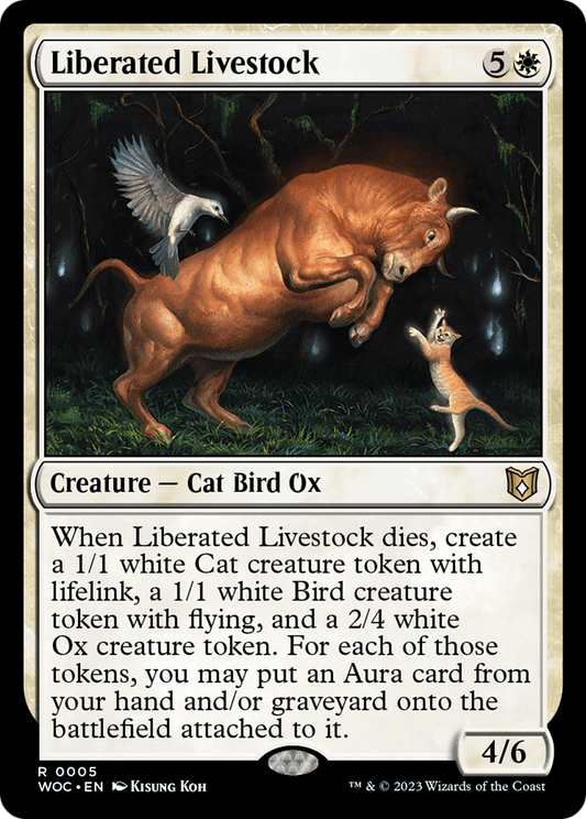 Liberated Livestock (WOC-005) - Wilds of Eldraine Commander - Premium MTG Single from Wizards of the Coast - Just $0.08! Shop now at Game Crave Tournament Store